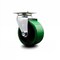 Service Caster 4 Inch Green Poly on Cast Iron Wheel Swivel Caster with Ball Bearing SCC SCC-20S420-PUB-GB - alternate 1